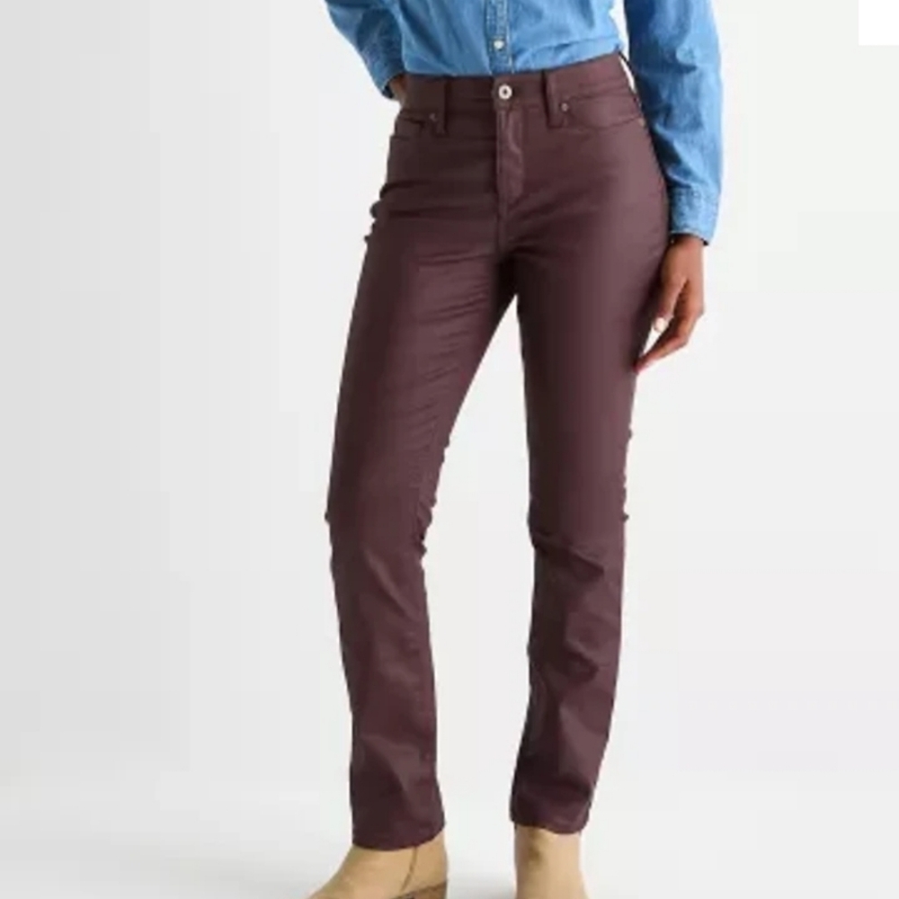 St. John's Bay Womens Tall Mid Rise Straight Leg Jean in Aurora, IL Sz 4